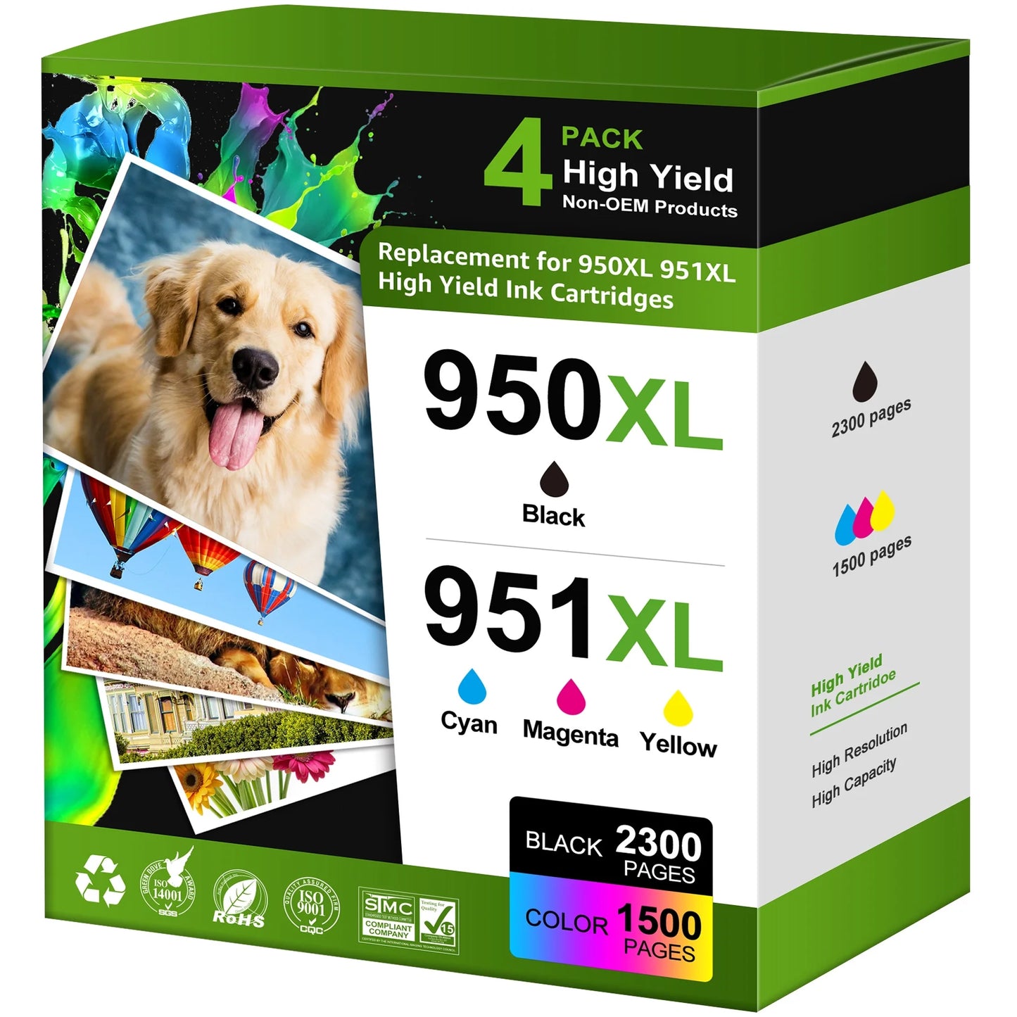 Halofox 950xl and 951 Combo Pack (4 Pack)