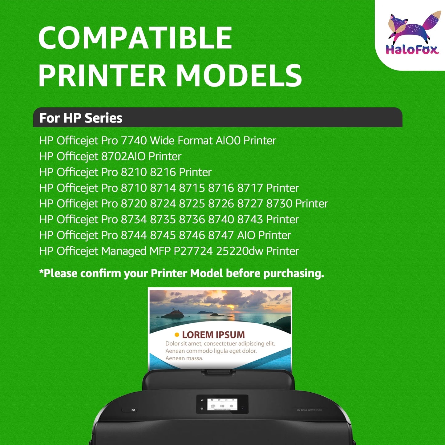 952XL Ink Cartridges Combo Pack for HP 952 XL  Printer (1 Black, 1 Cyan, 1 Magenta, 1 Yellow, 4 Packs)