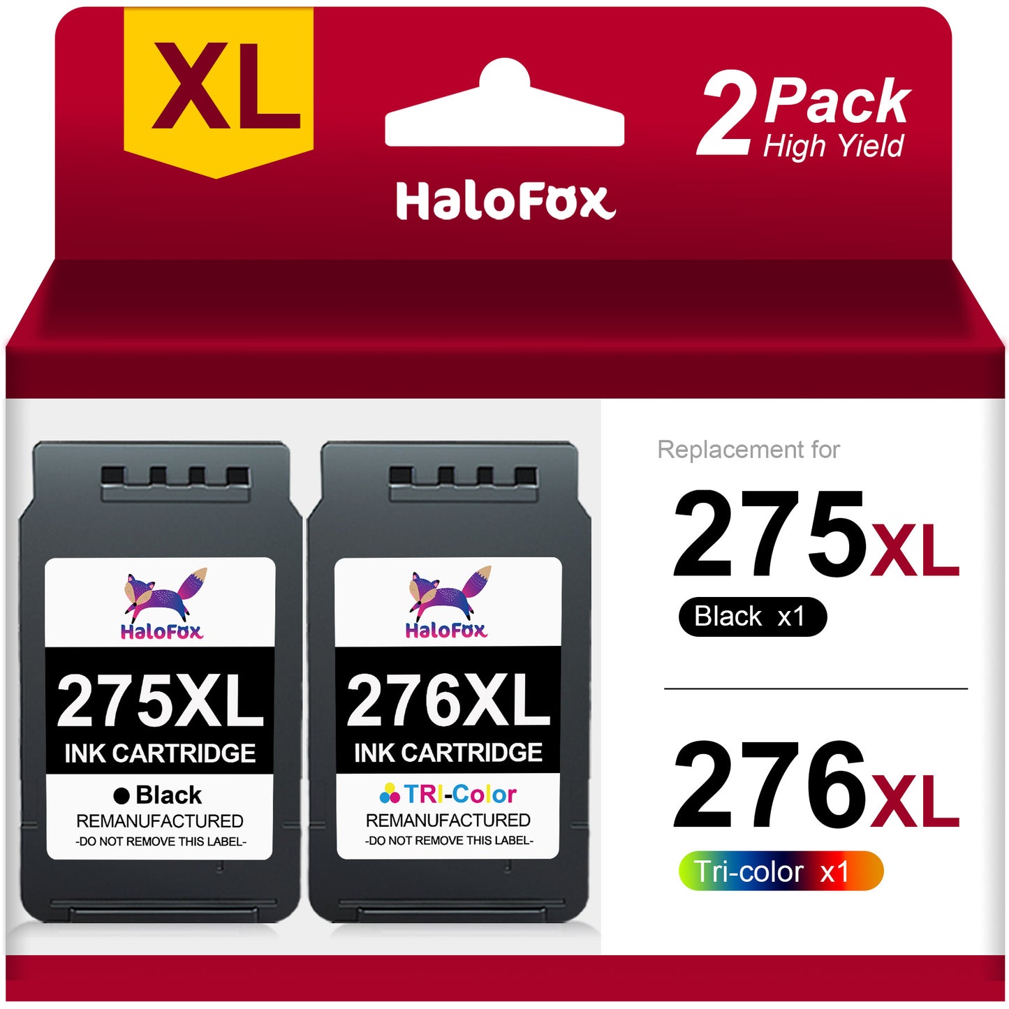 PG-275/CL-276 Ink Cartridge Compatible for Canon Ink 275 and 276 PG 275 Black Ink Cartridge TS3722 TR4722 TS3522