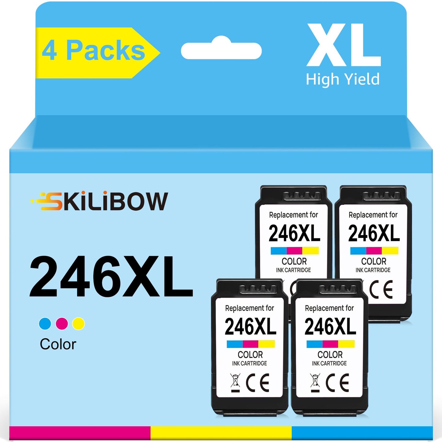 CL-246 XL Ink Cartridge for Canon Ink 245 (4 Tri-Color)