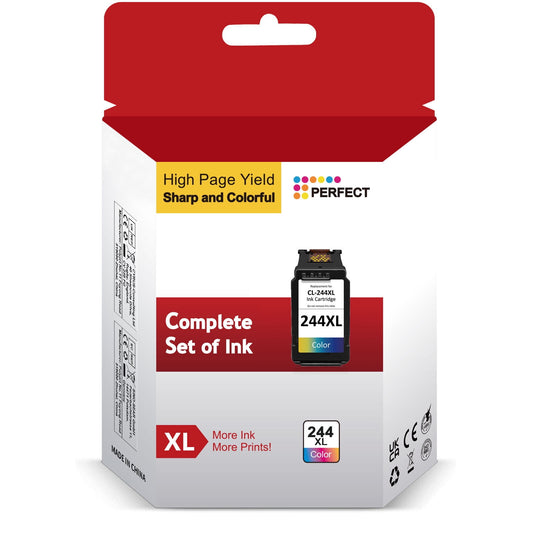 Canon CL-244 Color Cartridge Compatible to Canon Pixma iP2820, MX492, MX492, MG2420, MG2520, MG2920, MG2922, MG2924, MG2920, MG3020, MG2525, TS3120, TS302, TS202, TR4520 (Color/Tri-color, 1 Pack)