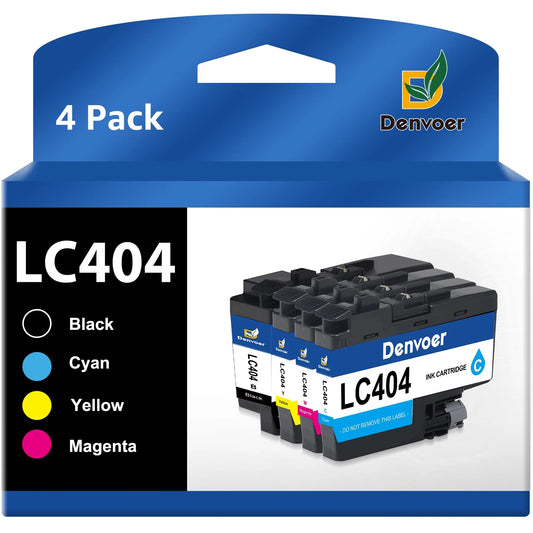 LC404 Ink Cartridges for Brother Printer for Brother LC404 Ink Cartridges Brother Ink Cartridges LC404 MFC-J1205W Ink Cartridges MFC-J1215W Ink Cartridges (4Pack)