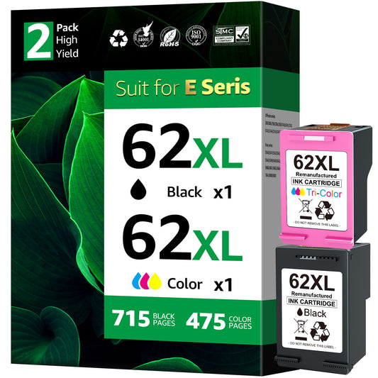 62xl ink cartridges Compatible for hp 62 ink cartridges for Envy 7640 5640 5660 5540 7644 7645
