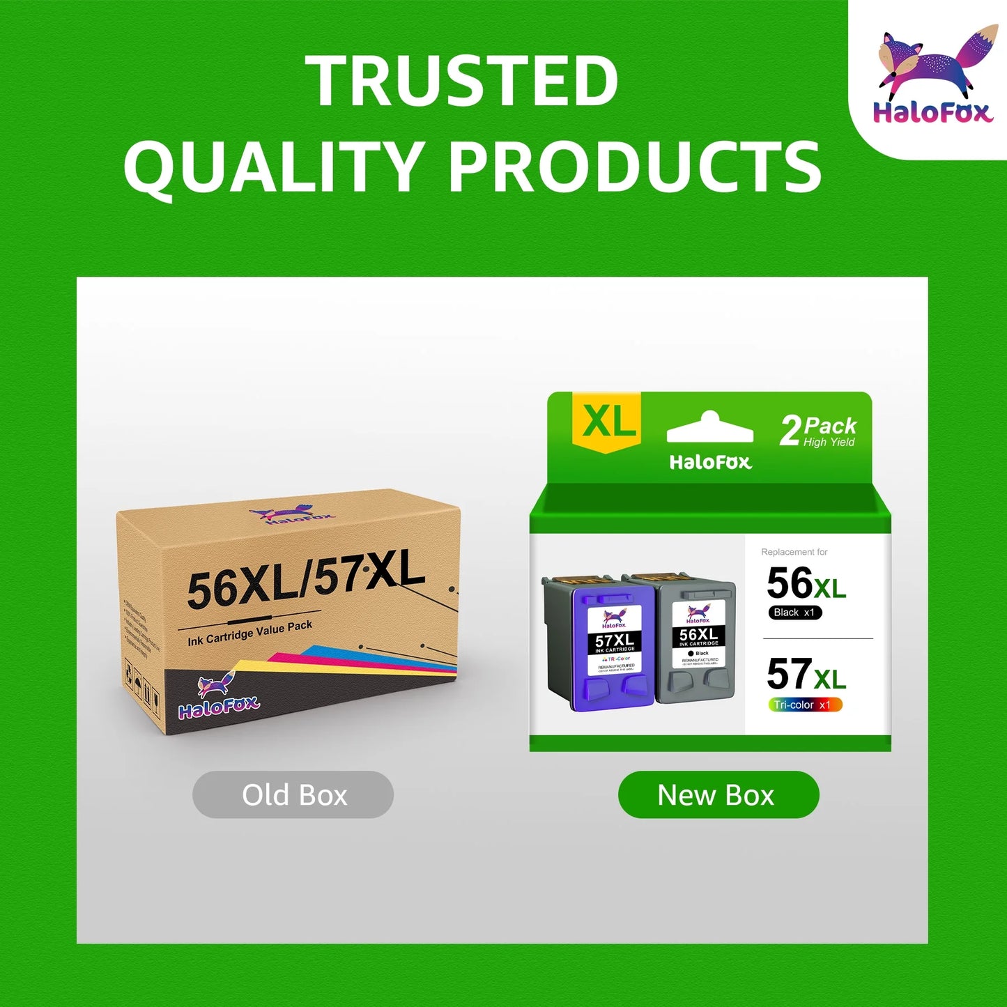 56XL 56 XL Black Ink Cartridges Compatible for HP Printer Deskjet 5550 5650 5150 Photosmart 7350 7260 7450 7550 7660 7760 7960 PSC 2210 (2 Pack)