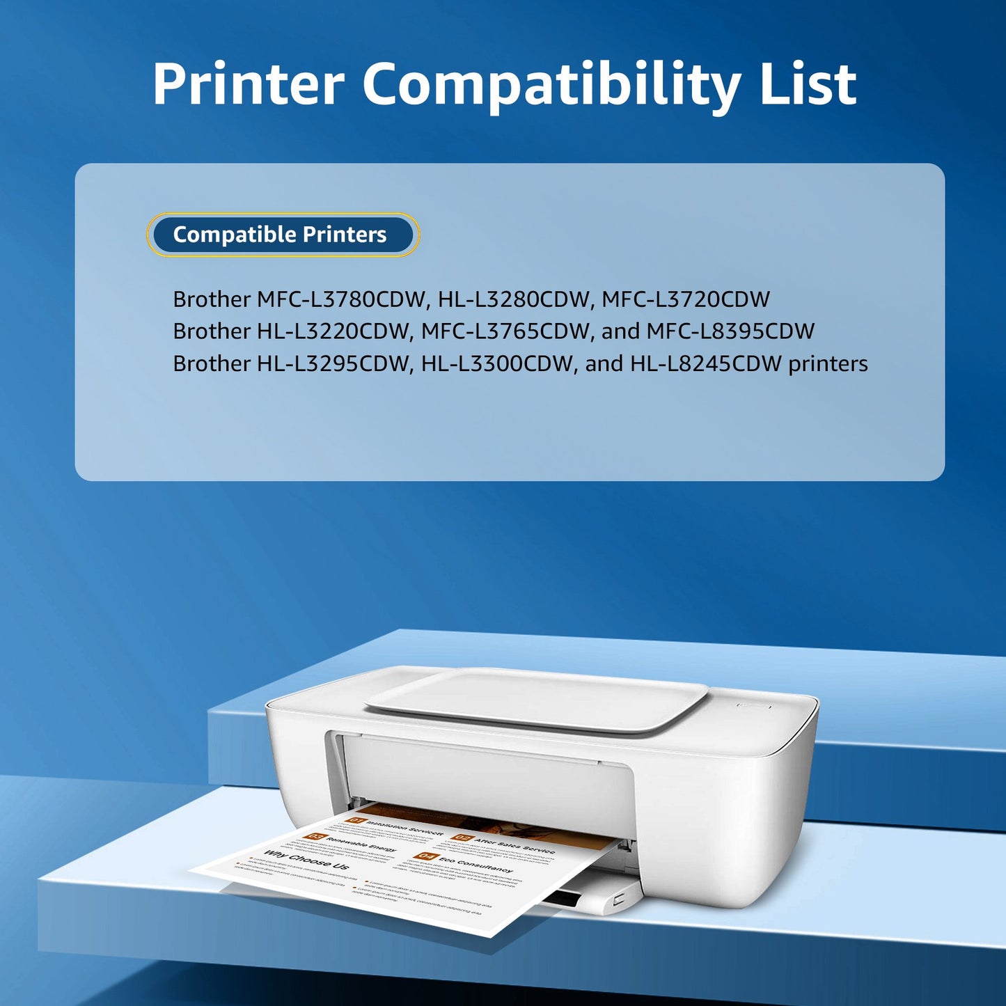 TN229XL TN229 Toner Cartridges Compatible for Brother TN229 Toner Work with Brother MFC-L3780CDW MFC-L3720CDW Printers(4 Pack)