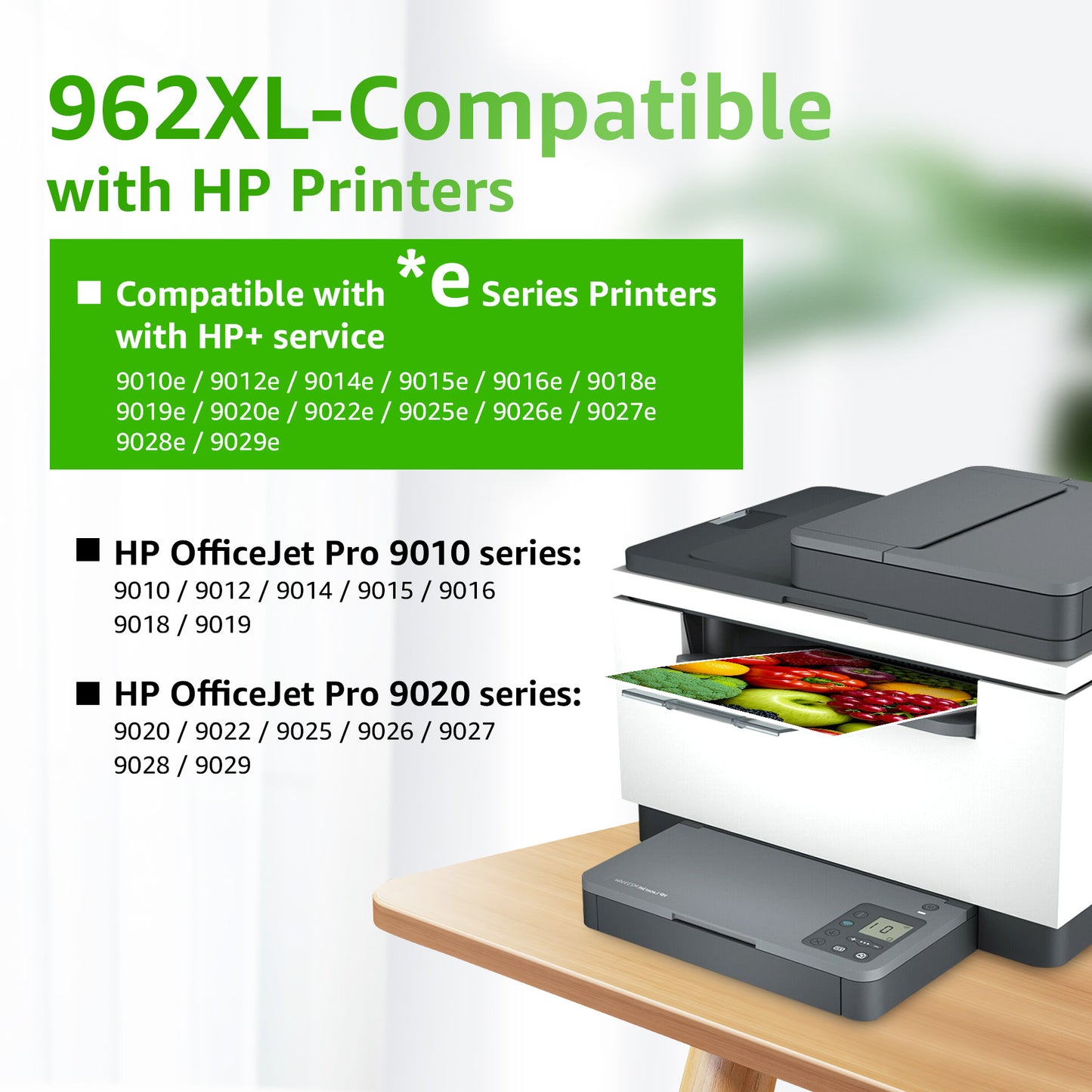 962XL Ink 962 Ink Cartridge Compatible with 962 Ink Cartridges for 962XL Ink Cartridges (4PK)