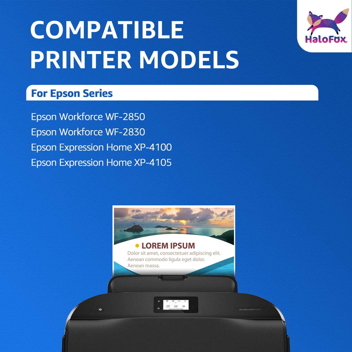 212XL Ink Cartridge Replacement for Epson 212 Ink for Epson Workforce WF-2850 WF-2830 Expression Home XP-4105 XP-4100 Printer (4 Pack, B/C/M/Y)