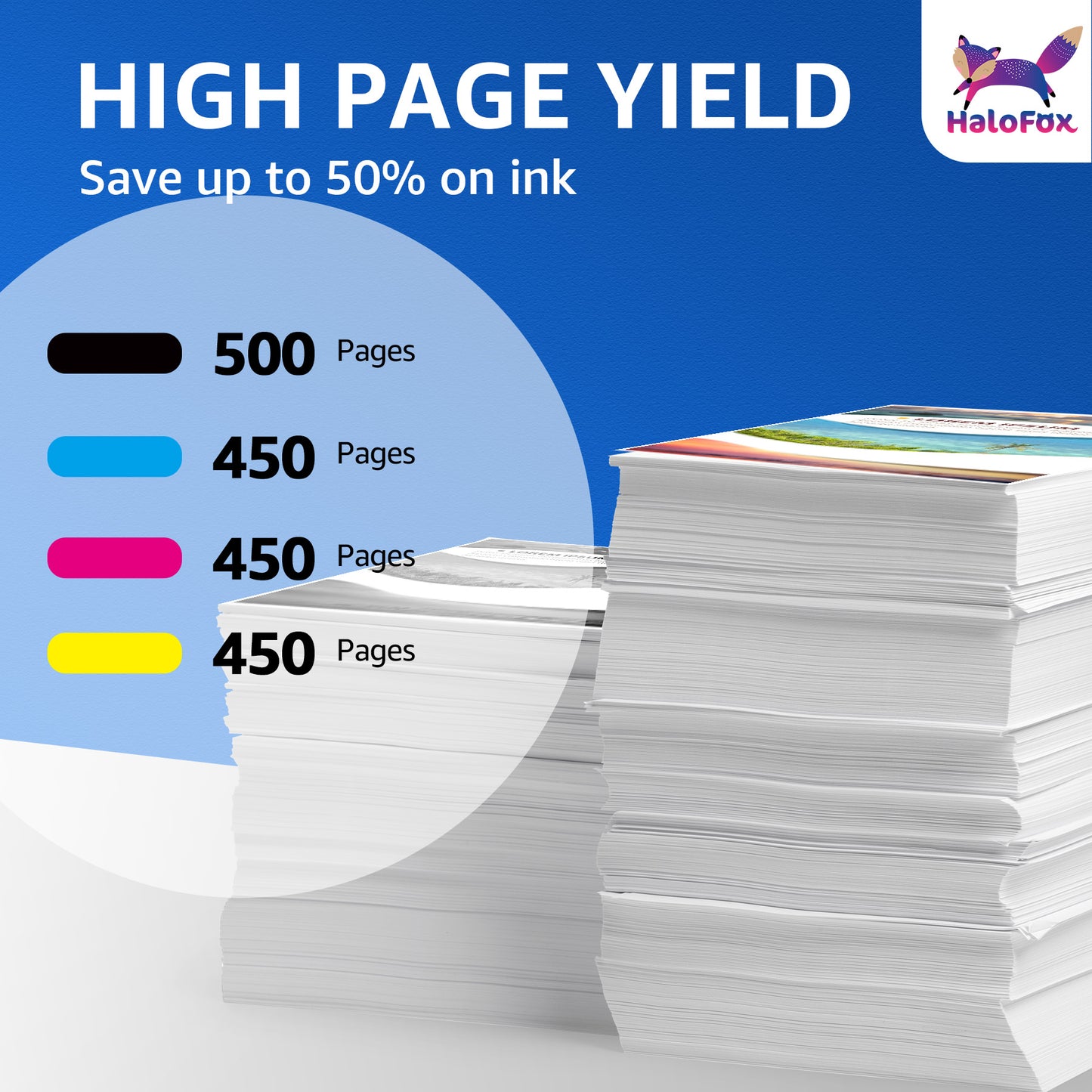 220XL Ink Cartridges Replacement for Epson  WF-2760 WF-2750 WF-2630 WF-2650 WF-2660 XP-320 XP-420 (Black, Cyan, Magenta, Yellow, 5-Pack)