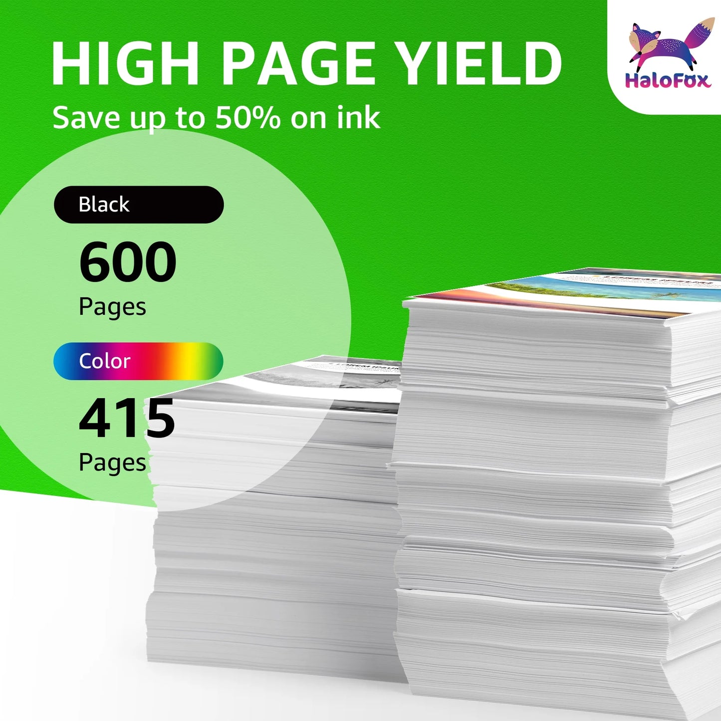 Replacement HP 64xl Ink Cartridge Combo Pack Ink 64 for HP Printer (1 Black/ 1 Tri-Color)