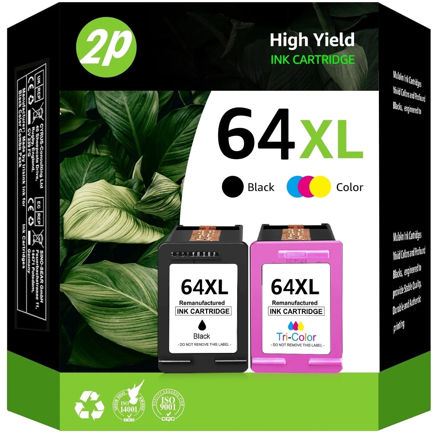 64 Ink Compatible for HP 64xl Ink Cartridge Combo Pack for HP Envy Photo 7855 7858 7900e 7155 6252
