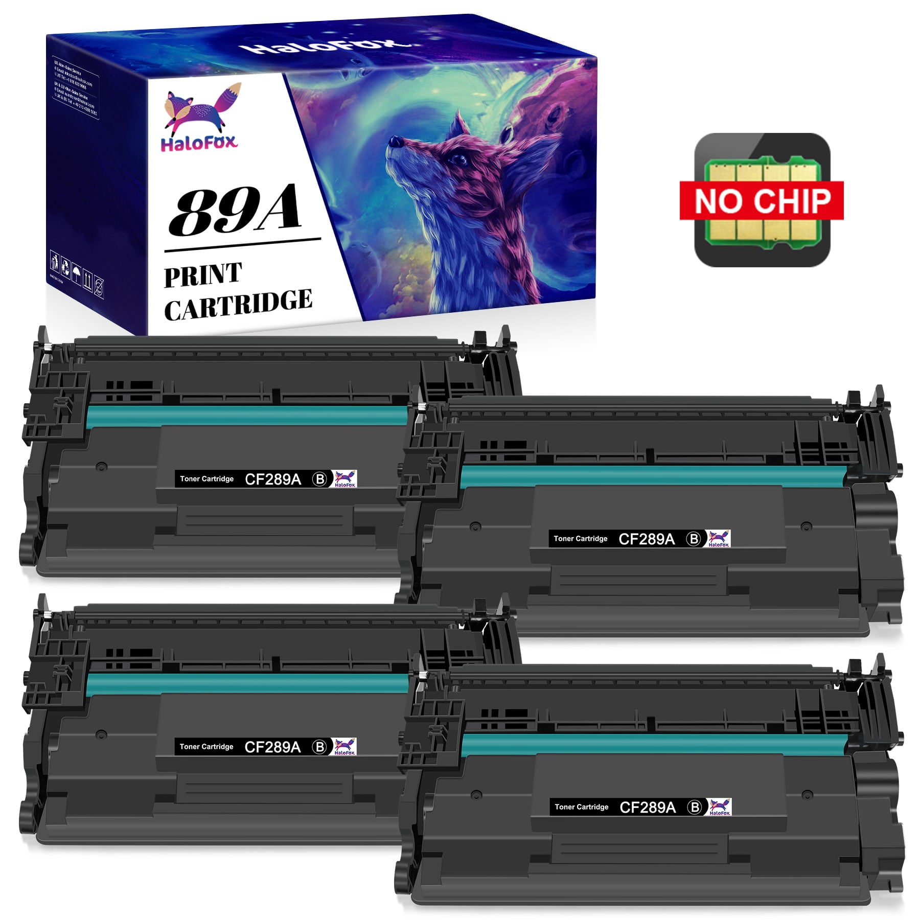 289a Ink 4 pack 89A (CF289A) Toner Cartridge compatible for HP 89A (CF289A) Ton ...