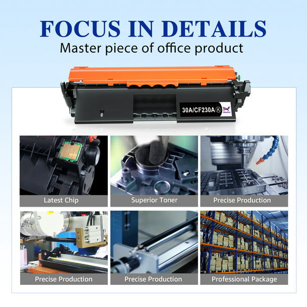 CF230A 30A 30X CF230X Compatible Toner for HP(4 Black)