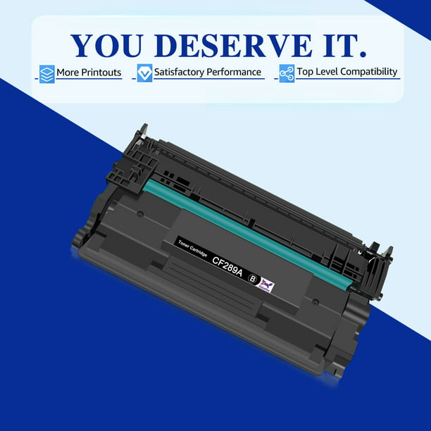 2 pack 89A (CF289A) Toner Cartridge compatible for HP(Black)
