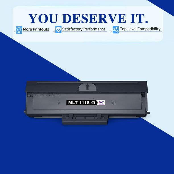 HaloFox Compatible Toner Replacement for Samsung MLT-D111S 111S(Black, 4-Pack)