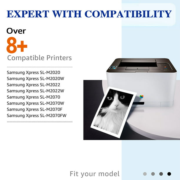 HaloFox Compatible Toner Replacement for Samsung MLT-D111S 111S(Black, 4-Pack)